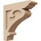 Ekena Millwork 3"W x 12"D x 12"H Thin Mayflower Rough Cedar Woodgrain TimberThane Corbel, Primed Tan CORUR03X12X12MAYRCPR - alternate 1